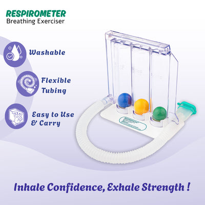 Romsons Respirometer Deep Breathing and Lung Exerciser