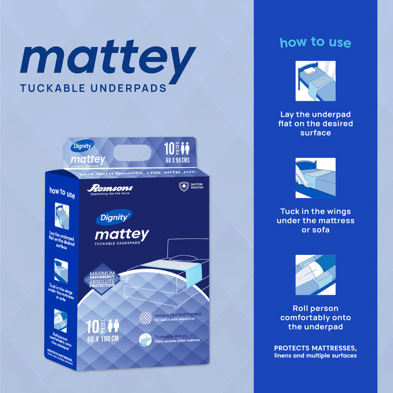 Dignity Mattey Disposable Tuckable Underpads