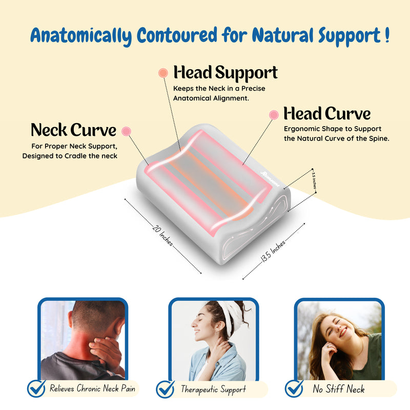 Romsons Cervical Pillow Contoured