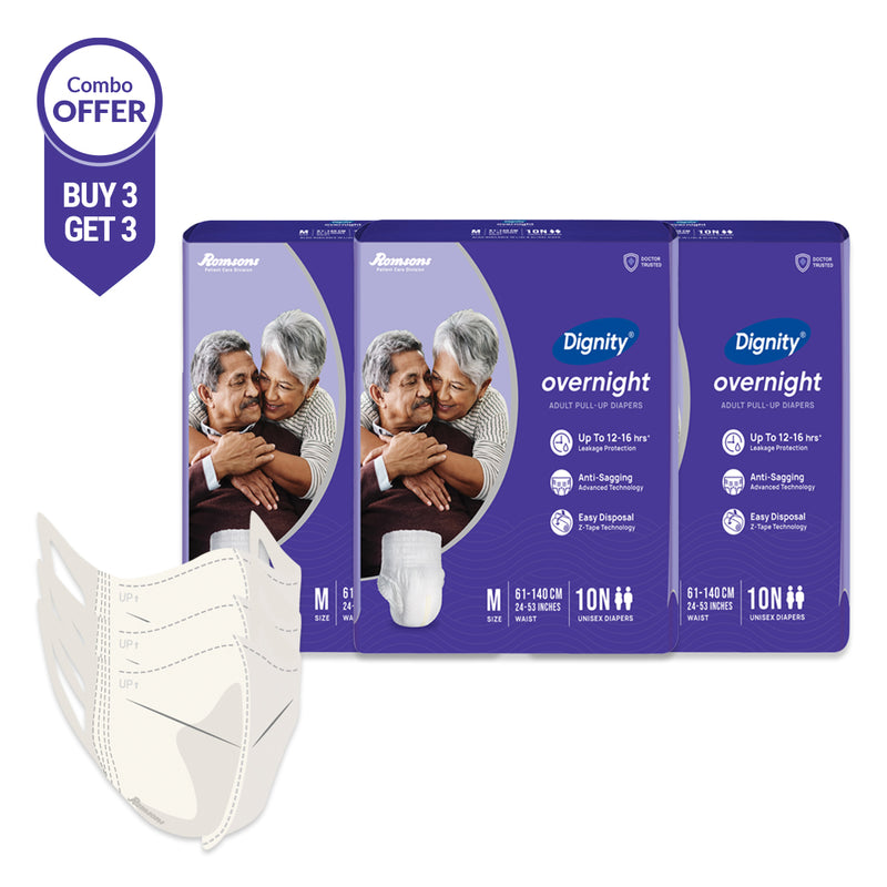 Dignity Overnight Pull Ups Adult Diapers With Comfit Mask (Pant Style)