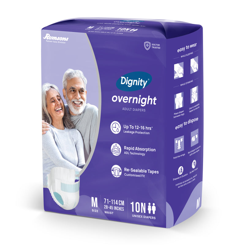 Dignity Overnight Adult Diapers ( Tape Style )