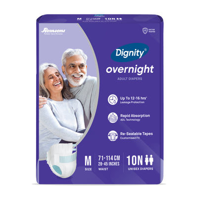 Dignity Overnight Adult Diapers ( Tape Style )