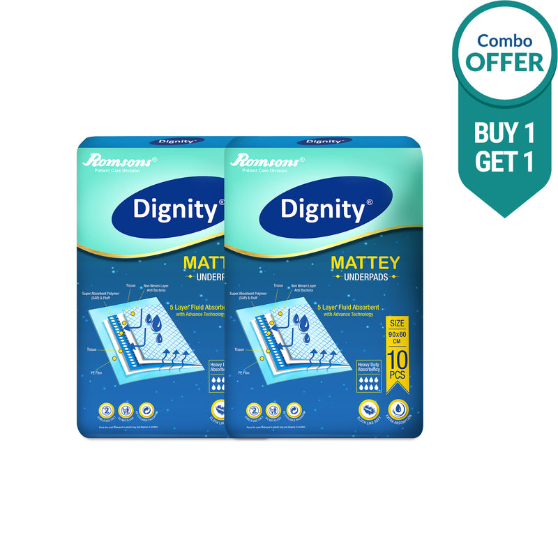Dignity Mattey Disposable Underpads (BOGO)