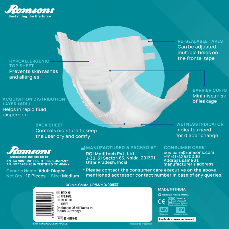 Dignity Premium Adult Diapers ( Tape Style )