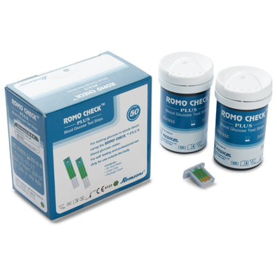 Romo Check Plus Blood Glucometer Test Strips