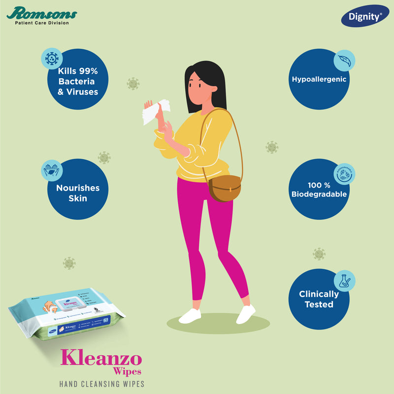 Dignity Kleanzo Hand Cleansing Wipes