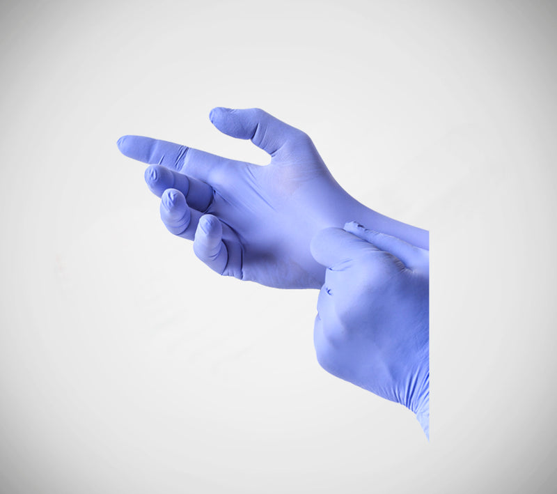 Blue Nitrile Examination Gloves